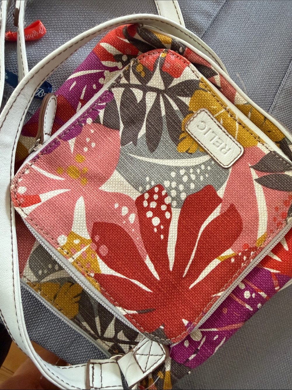 Relic Colorful Floral Crossbody with White Strap - Picture 8 of 8